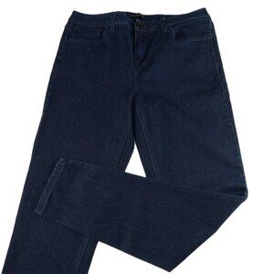 MB1947 Women's Uptown High Rise Ankle Biter Jeans Size 13 Dark Wash Stretch